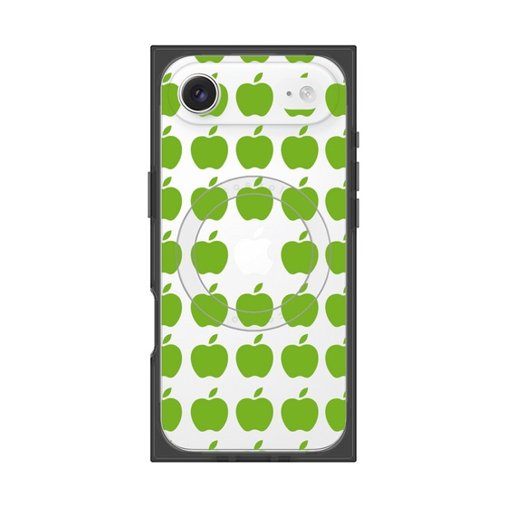 プレミアムスクエアケース with MagSafe［ Apple - Green ］