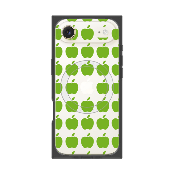 プレミアムスクエアケース with MagSafe［ Apple - Green ］