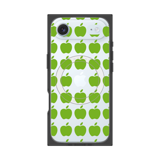 プレミアムスクエアケース with MagSafe［ Apple - Green ］