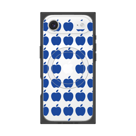プレミアムスクエアケース with MagSafe［ Apple - Blue ］