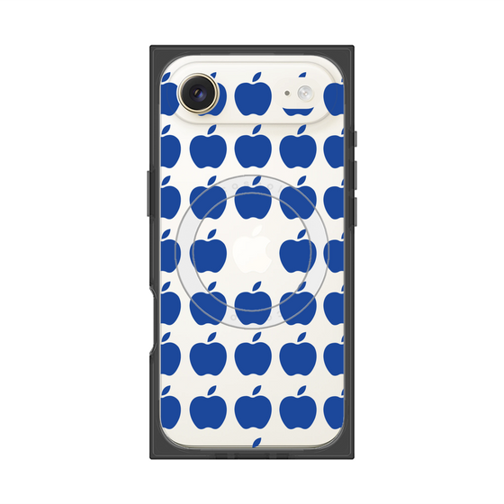 プレミアムスクエアケース with MagSafe［ Apple - Blue ］
