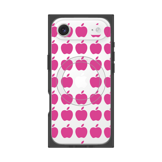 プレミアムスクエアケース with MagSafe［ Apple - Pink ］