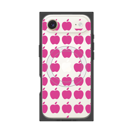 プレミアムスクエアケース with MagSafe［ Apple - Pink ］