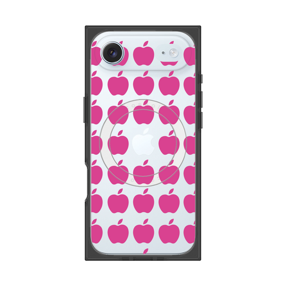 プレミアムスクエアケース with MagSafe［ Apple - Pink ］