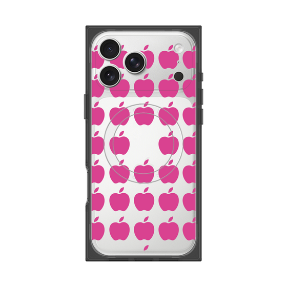 プレミアムスクエアケース with MagSafe［ Apple - Pink ］