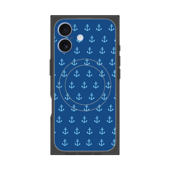プレミアムスクエアケース with MagSafe［ Anchor - Blue ］