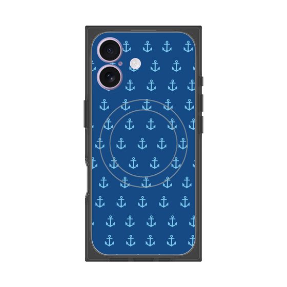 プレミアムスクエアケース with MagSafe［ Anchor - Blue ］
