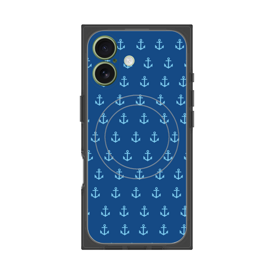 プレミアムスクエアケース with MagSafe［ Anchor - Blue ］