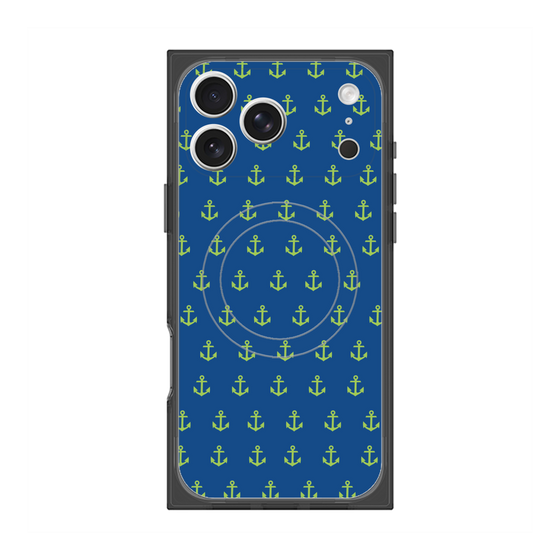プレミアムスクエアケース with MagSafe［ Anchor - Green ］