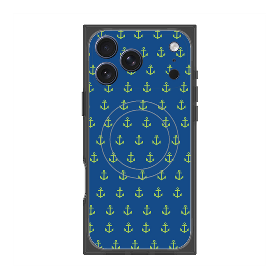 プレミアムスクエアケース with MagSafe［ Anchor - Green ］