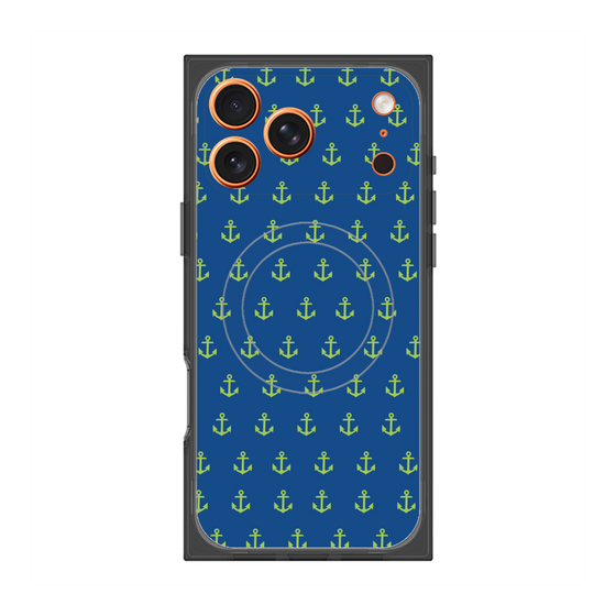 プレミアムスクエアケース with MagSafe［ Anchor - Green ］