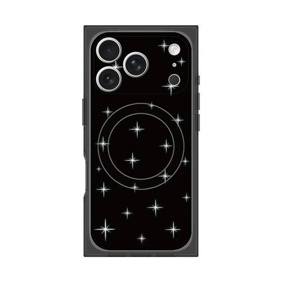 プレミアムスクエアケース with MagSafe［ Glitter - Black ］