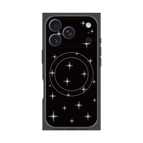 プレミアムスクエアケース with MagSafe［ Glitter - Black ］