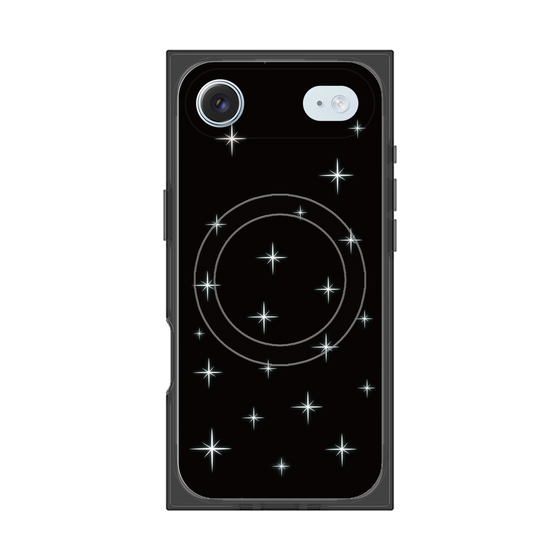 プレミアムスクエアケース with MagSafe［ Glitter - Black ］