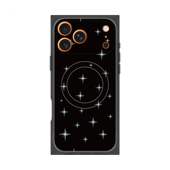 プレミアムスクエアケース with MagSafe［ Glitter - Black ］