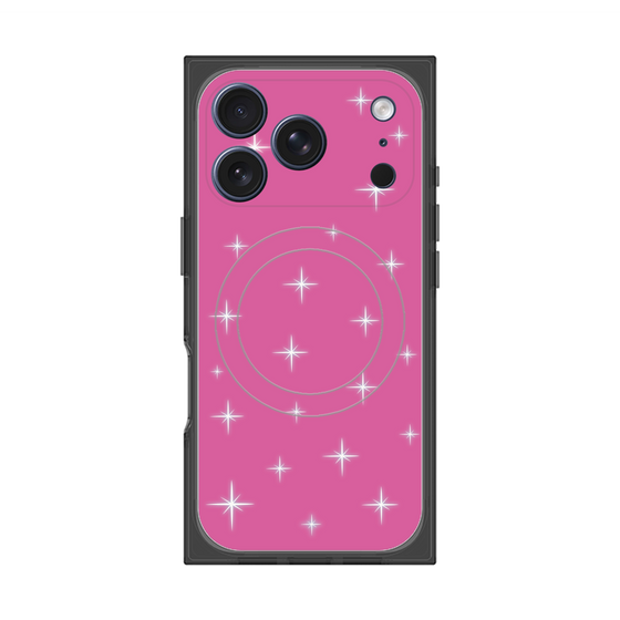 プレミアムスクエアケース with MagSafe［ Glitter - Pink ］