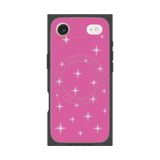 プレミアムスクエアケース with MagSafe［ Glitter - Pink ］