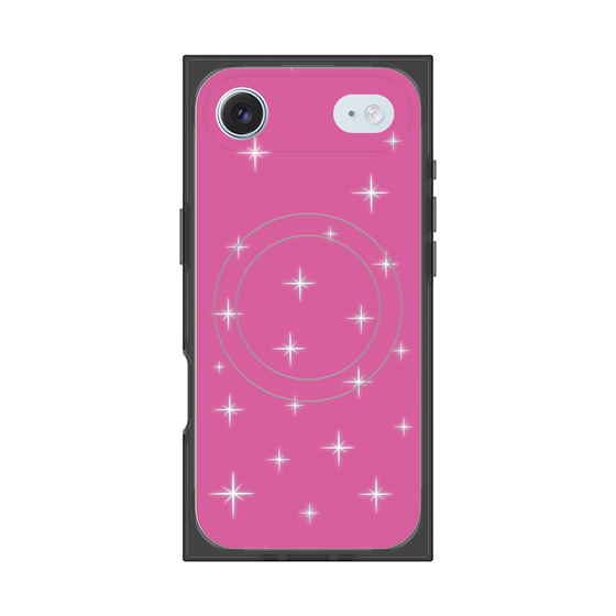 プレミアムスクエアケース with MagSafe［ Glitter - Pink ］