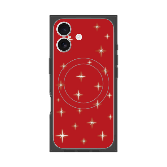 プレミアムスクエアケース with MagSafe［ Glitter - Red ］