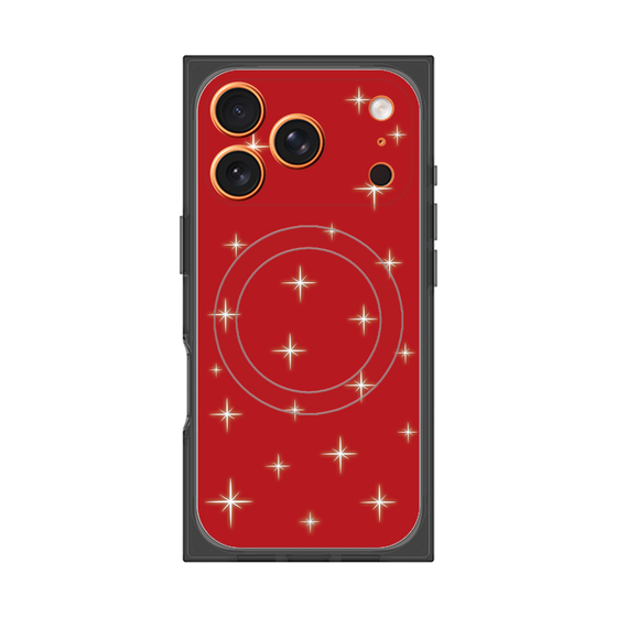 プレミアムスクエアケース with MagSafe［ Glitter - Red ］
