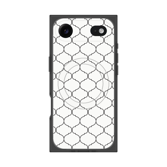 プレミアムスクエアケース with MagSafe［ Moroccan1 -Black ］