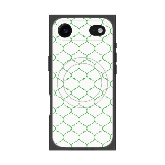 プレミアムスクエアケース with MagSafe［ Moroccan1 -Green ］