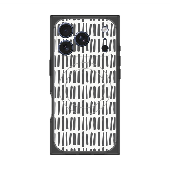 プレミアムスクエアケース with MagSafe［ Nordic - Black ］