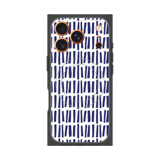 プレミアムスクエアケース with MagSafe［ Nordic - Blue ］