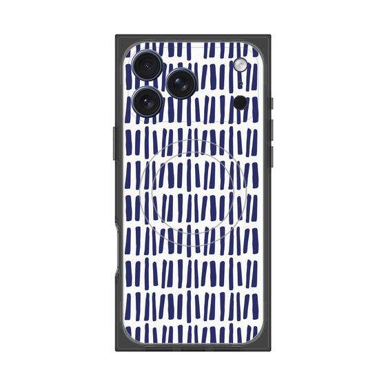 プレミアムスクエアケース with MagSafe［ Nordic - Blue ］