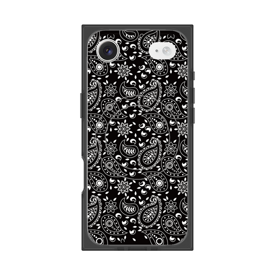 プレミアムスクエアケース with MagSafe［ ペイズリー - Black ］