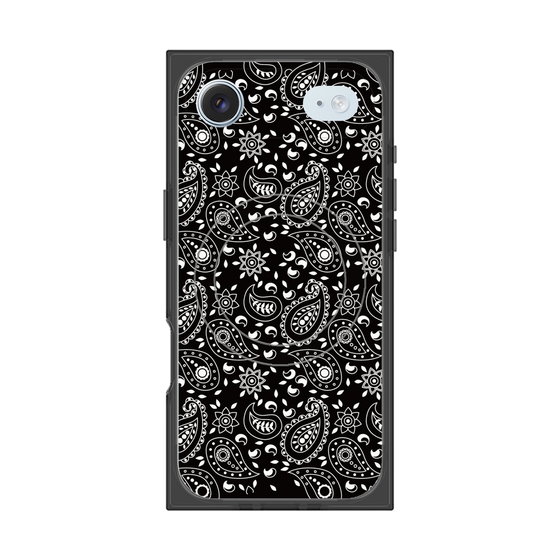 プレミアムスクエアケース with MagSafe［ ペイズリー - Black ］