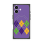 プレミアムスクエアケース with MagSafe［ Nordic Argyle - Purple ］