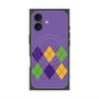 プレミアムスクエアケース with MagSafe［ Nordic Argyle - Purple ］