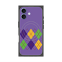 プレミアムスクエアケース with MagSafe［ Nordic Argyle - Purple ］