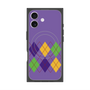 プレミアムスクエアケース with MagSafe［ Nordic Argyle - Purple ］