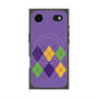 プレミアムスクエアケース with MagSafe［ Nordic Argyle - Purple ］