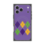プレミアムスクエアケース with MagSafe［ Nordic Argyle - Purple ］