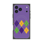 プレミアムスクエアケース with MagSafe［ Nordic Argyle - Purple ］