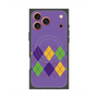 プレミアムスクエアケース with MagSafe［ Nordic Argyle - Purple ］