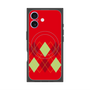 プレミアムスクエアケース with MagSafe［ Nordic Argyle - Red ］