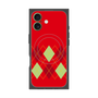 プレミアムスクエアケース with MagSafe［ Nordic Argyle - Red ］