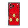 プレミアムスクエアケース with MagSafe［ Nordic Argyle - Red ］