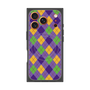 プレミアムスクエアケース with MagSafe［ Argyle - Purple ］