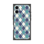 プレミアムスクエアケース with MagSafe［ Argyle - Blue ］