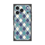 プレミアムスクエアケース with MagSafe［ Argyle - Blue ］