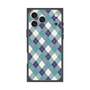 プレミアムスクエアケース with MagSafe［ Argyle - Blue ］