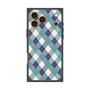 プレミアムスクエアケース with MagSafe［ Argyle - Blue ］