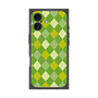 プレミアムスクエアケース with MagSafe［ Argyle - Green ］