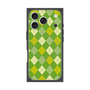 プレミアムスクエアケース with MagSafe［ Argyle - Green ］
