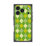 プレミアムスクエアケース with MagSafe［ Argyle - Green ］